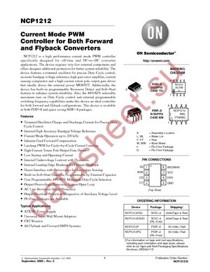 NCP1212DR2G datasheet  